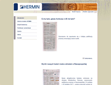 Tablet Screenshot of hermin.pl